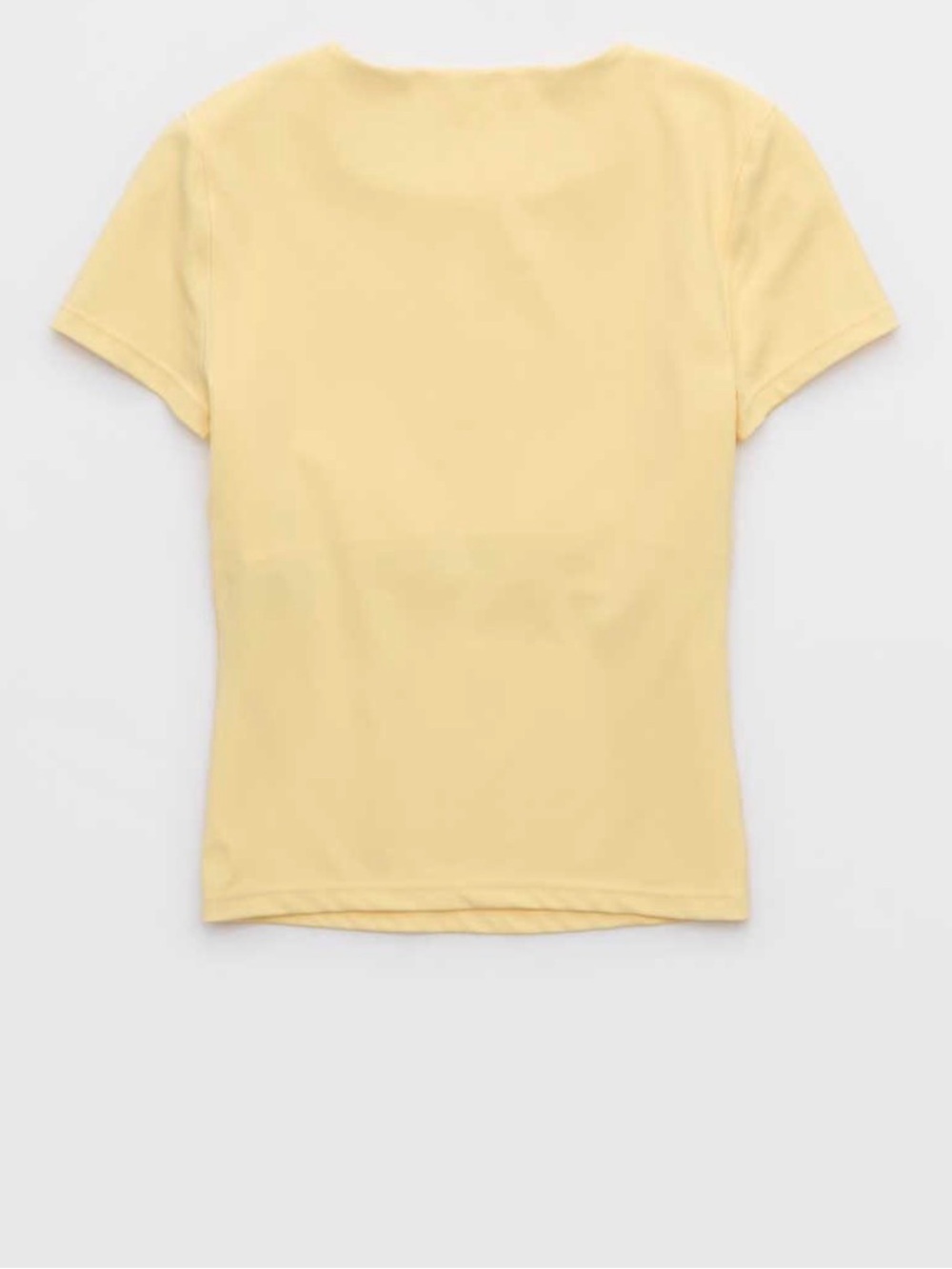 OFFLINE by Aerie Real Me Xtra Women’s Short Sleeve T Shirt in Yellow Notes - Picture 5 of 12